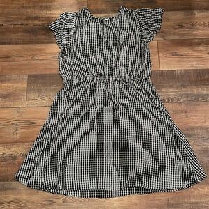 Old Navy XL Black & White Print Dress